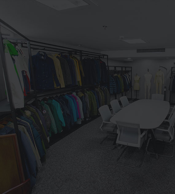 Our garment showroom background