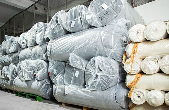 Fabric prepared in storehouse for mass production